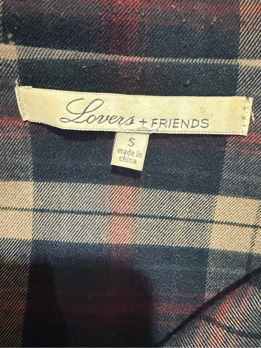 Lovers + Friends Days Like These Plaid Waterfall Cardigan Size S - Picture 4 of 6